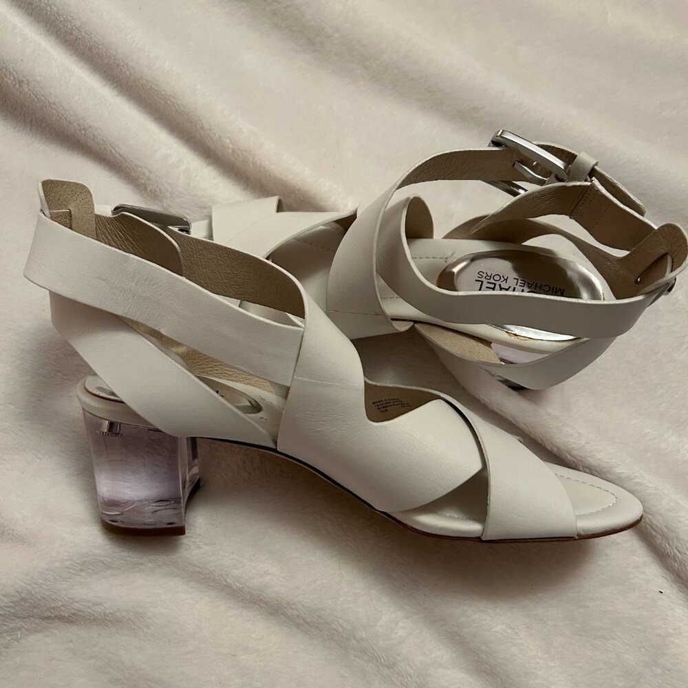 Michael Kors - strappy sandals with lucite heels (NWOT)